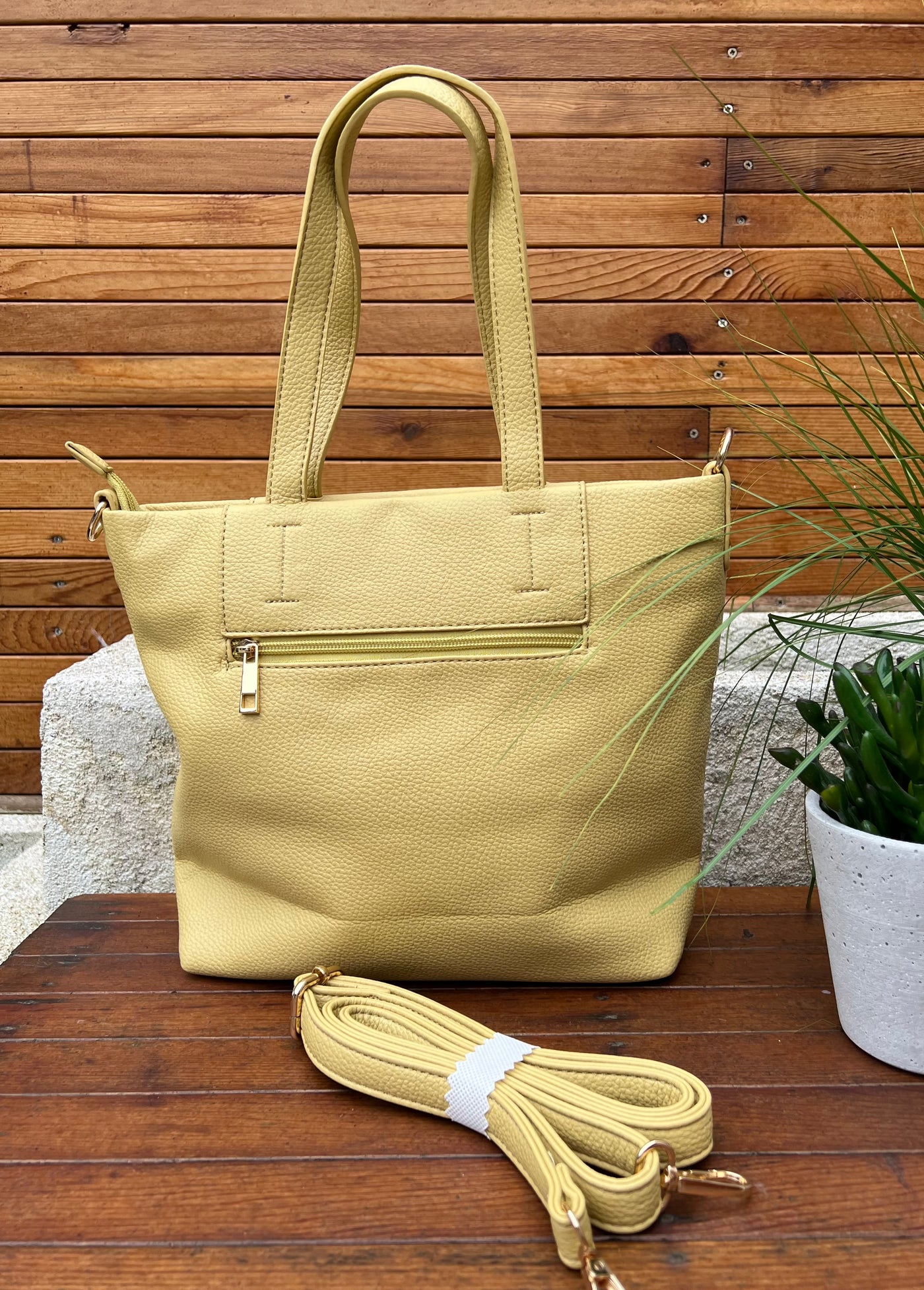 Mini Soft Crossbody Tote Bag 24256 -Yellow