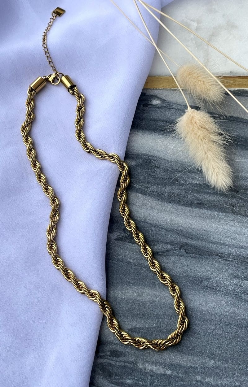 Rope Chain Necklace - Gold