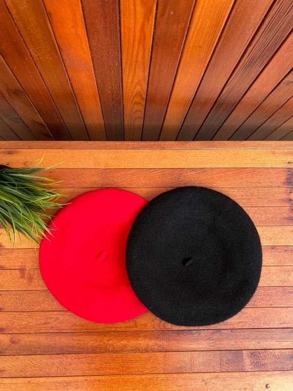 Wool Beret - Red