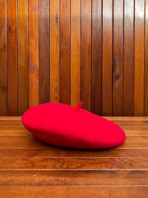 Wool Beret - Red